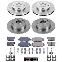 PowerStop Performance Brake Pads Rotors Kit KOE1240 for Honda Accord