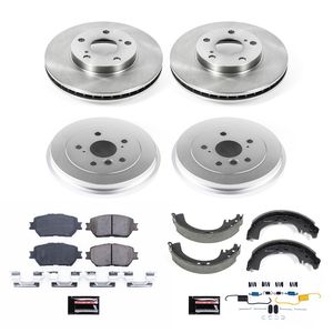 Power Stop K15094DK Complete Brake Kit - Front & Rear Drilled/Slotted Rotors, Pads, Drums & Shoes - View #5