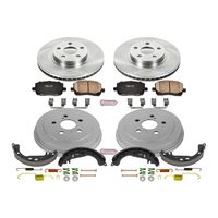 PowerStop Performance Brake Pad/Rotor-Drum/Shoe Kit KOE15200DK for Toyota Corolla