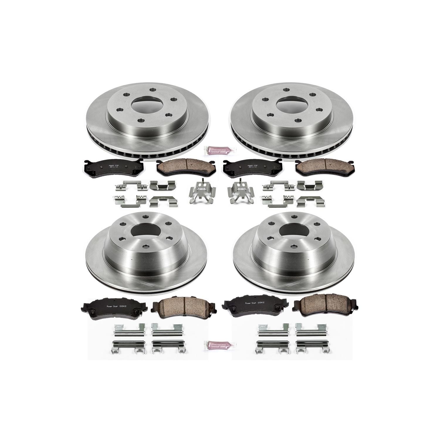 PowerStop Performance Brake Pads Rotors Kit KOE2010
