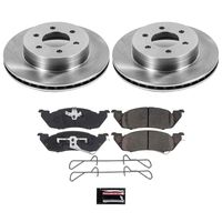 PowerStop Performance Brake Pads Rotors Kit KOE2137 for Dodge Dakota