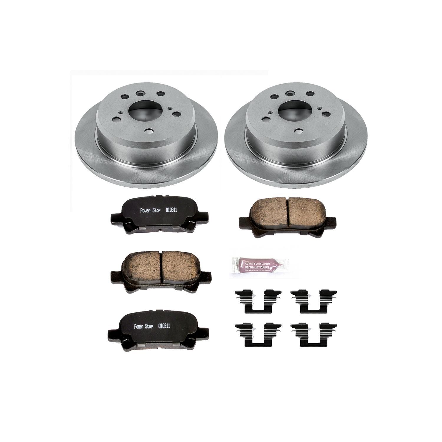 PowerStop Performance Brake Pads Rotors Kit KOE2417