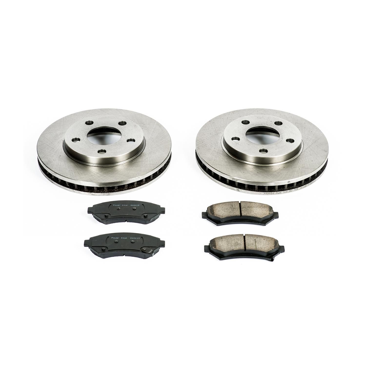 PowerStop Performance Brake Pads Rotors Kit KOE2553