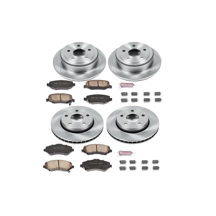 PowerStop Performance Brake Pads Rotors Kit KOE2798