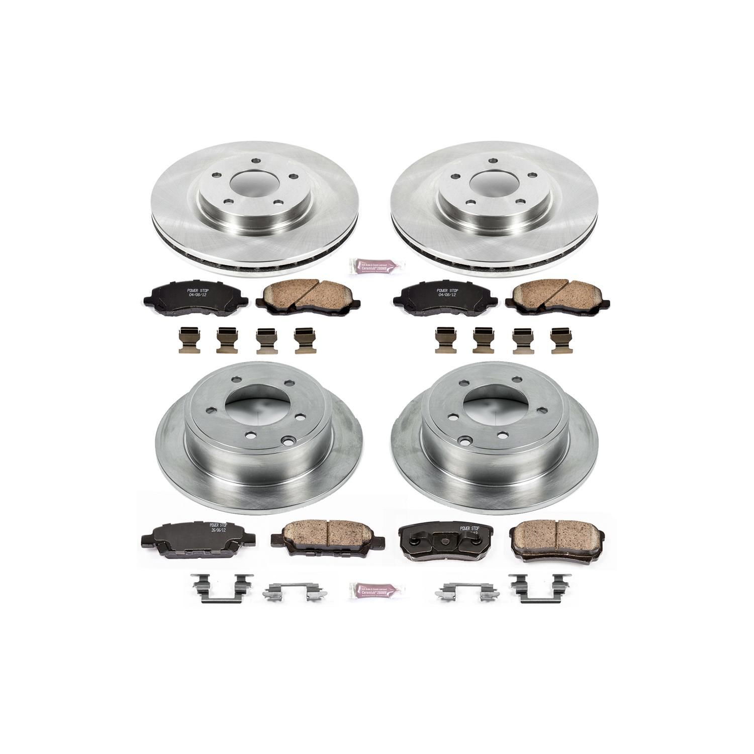 PowerStop Performance Brake Pads Rotors Kit KOE2840