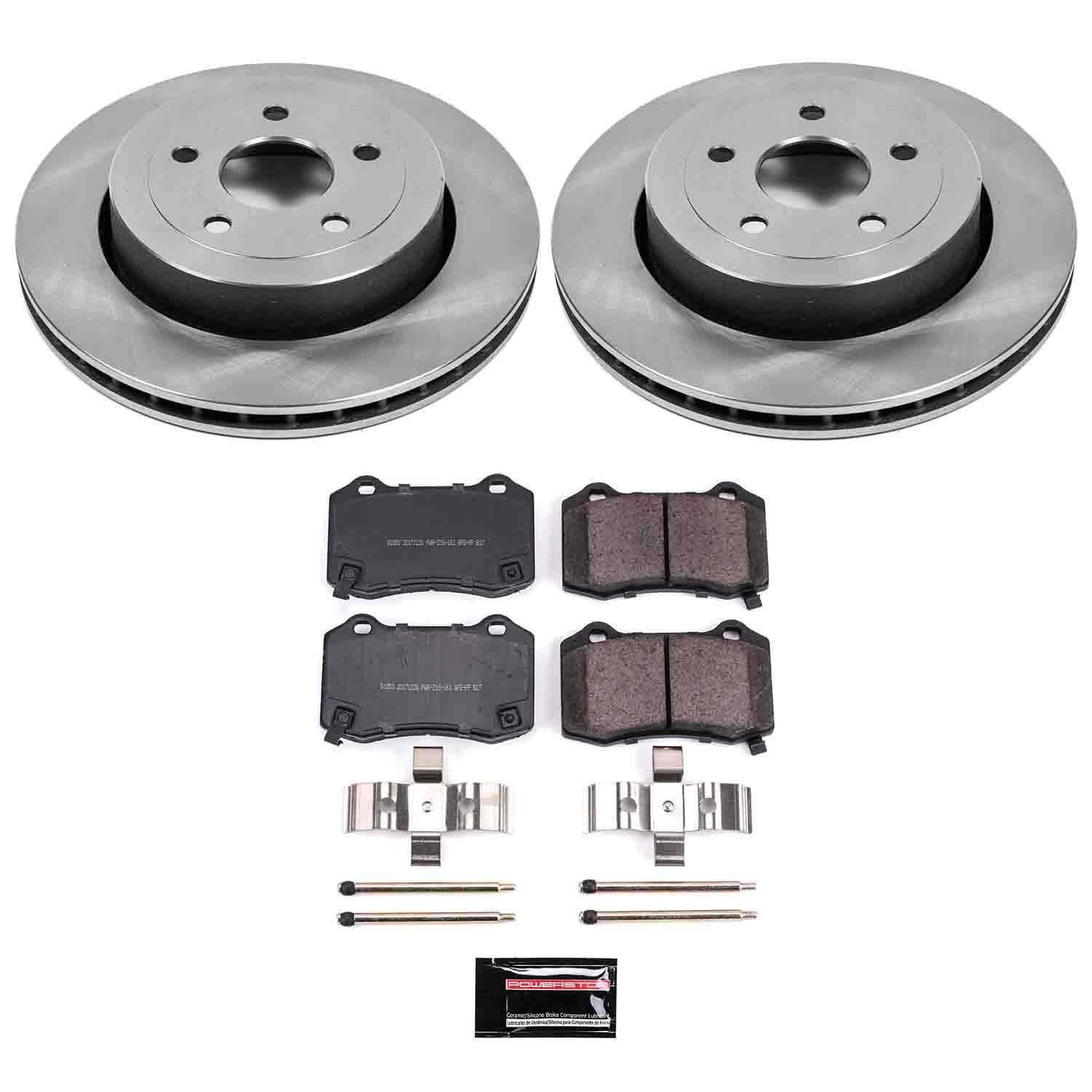 PowerStop Performance Brake Pads Rotors Kit KOE2949