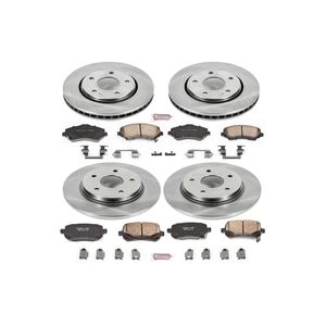 PHILTOP Rear Brake Pads And Rotors Kit Fit For Chrysler 2004-2007 Town & Country 3.8L, Dodge 2001-2003 2005-2006 Grand Caravan 3.3L, 11