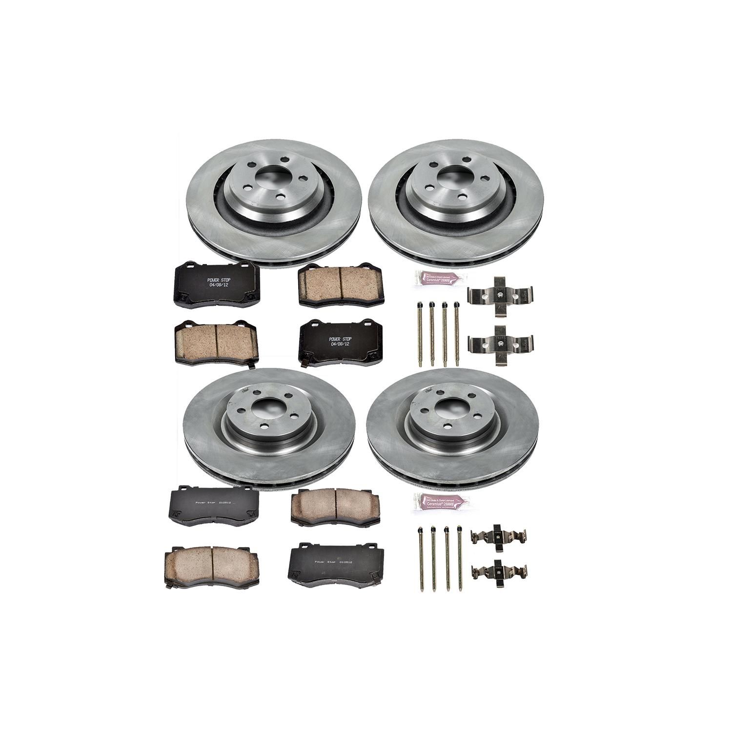 PowerStop Performance Brake Pads Rotors Kit KOE4023