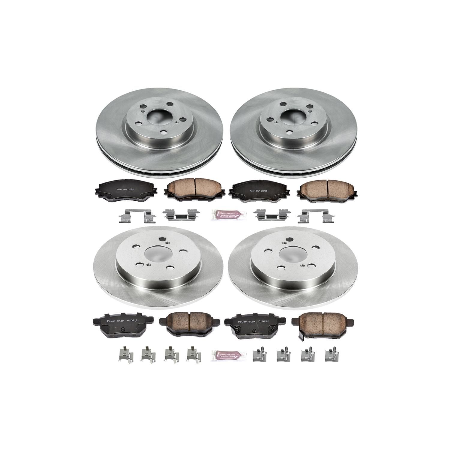 PowerStop Performance Brake Pads Rotors Kit KOE4140