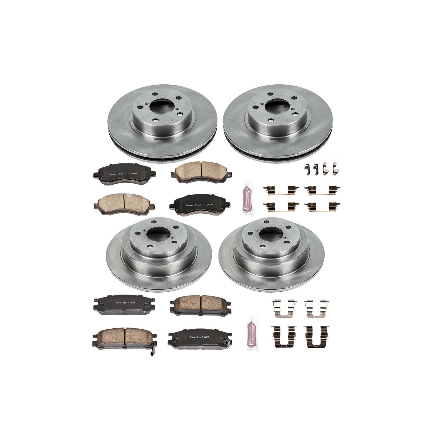 PowerStop Performance Brake Pads Rotors Kit KOE446