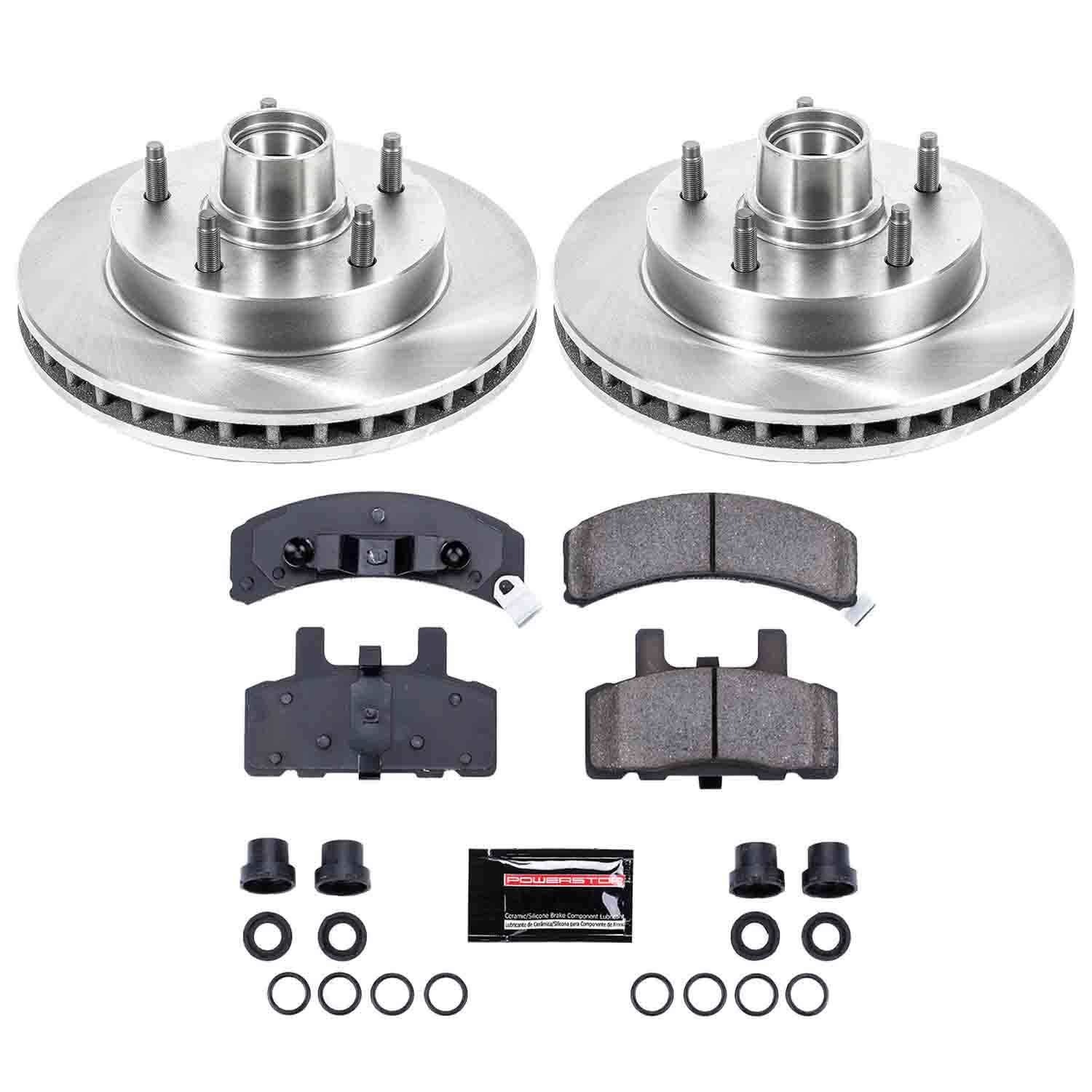 Power Stop Performance Brake Pads Rotors Kit KOE4875