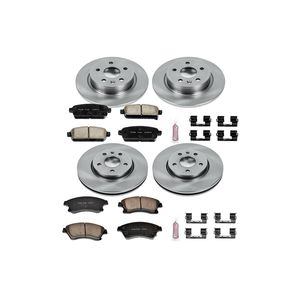 Front Drilled Brake Rotors & Ceramic Pads For 2011-15 Chevy Sonic/Cruze – 6-Piece Kit 8 thumbnail image