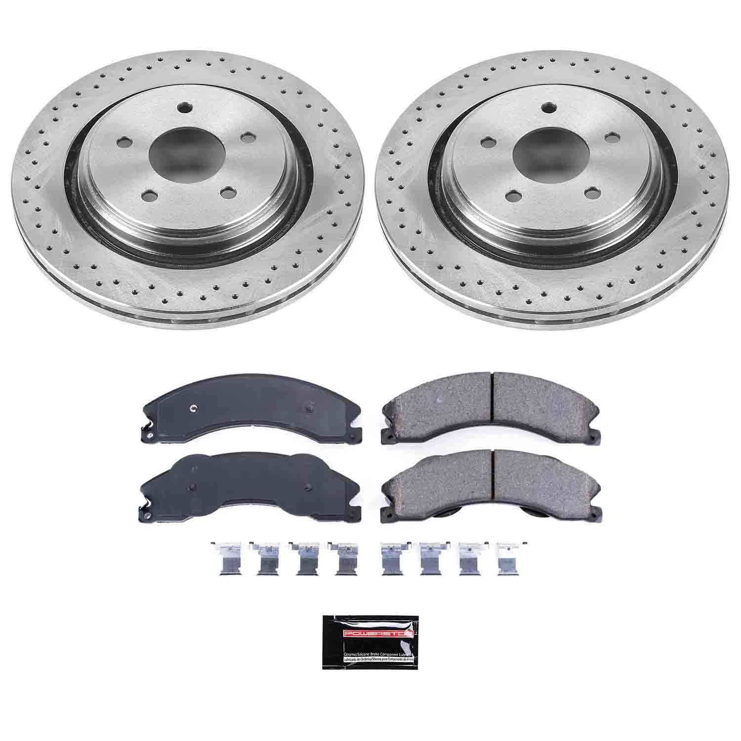 PowerStop Performance Brake Pads Rotors Kit KOE5563