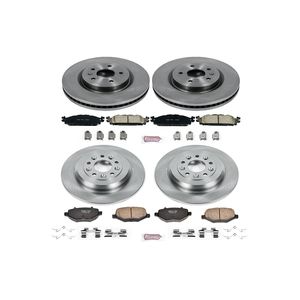 Brake Pads And Discs Front And Rear Ceramic Brake Pad And Drilled And Slotted Rotor Kit - Compatible With 2005 - 2010 Honda Odyssey 2006 2007 2008 2009 Brake Kit - Foto 12