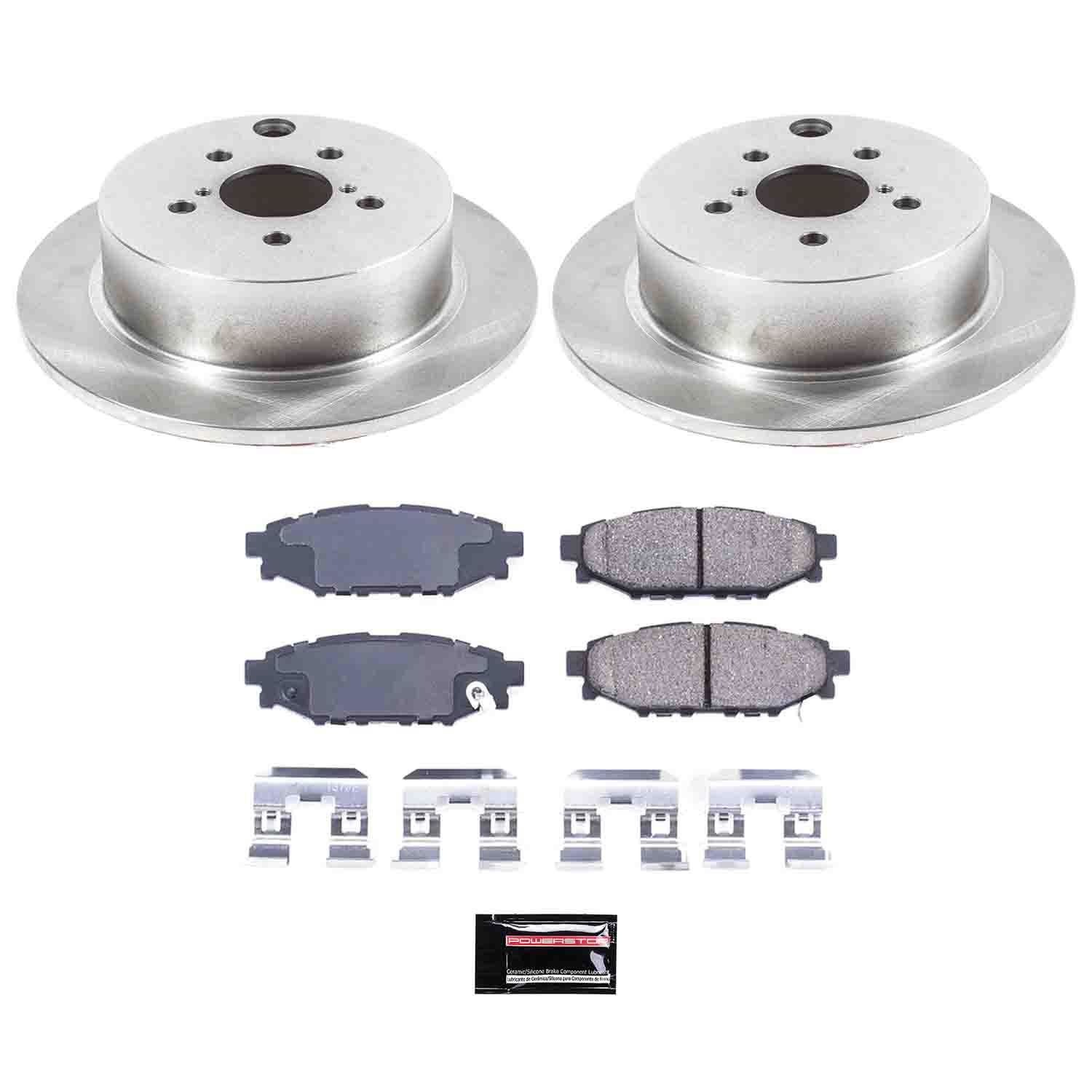 PowerStop Performance Brake Pads Rotors Kit KOE6107