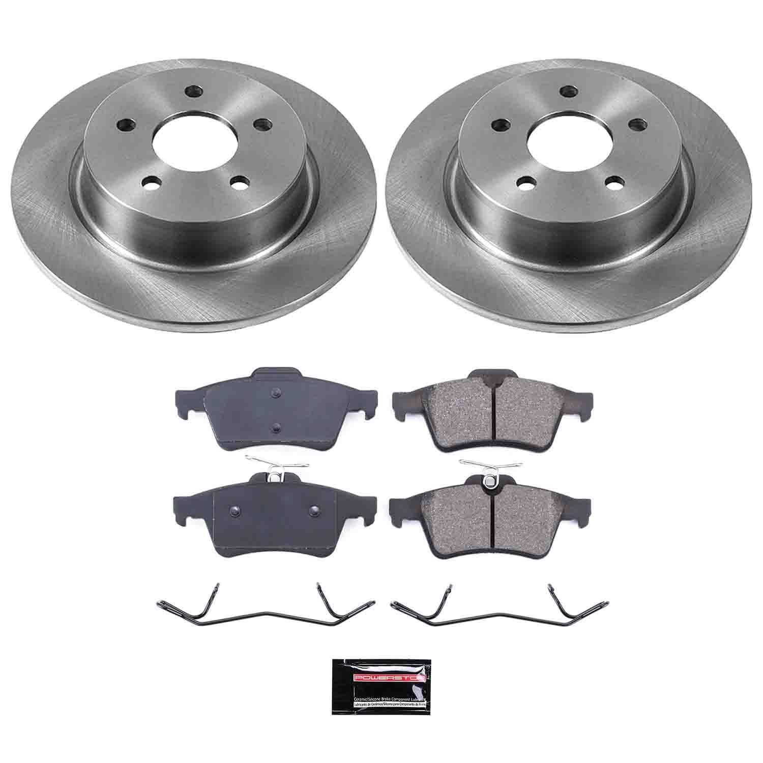 PowerStop Performance Brake Pads Rotors Kit KOE6398