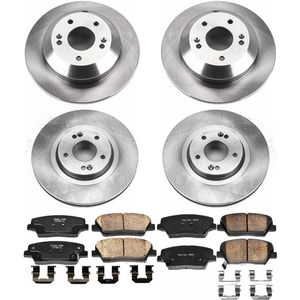 AutoShack Rear E-Coated Brake Rotors And Brake Calipers Black Replacement 2011 2020 Kia Sorento 2010 2016 Hyundai Santa Fe 2013 2016 Santa Fe Xl 2013 201 - Foto 7