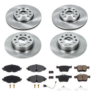 Hart Brakes Front Rear Brakes and Rotors Kit |Front Rear Brake