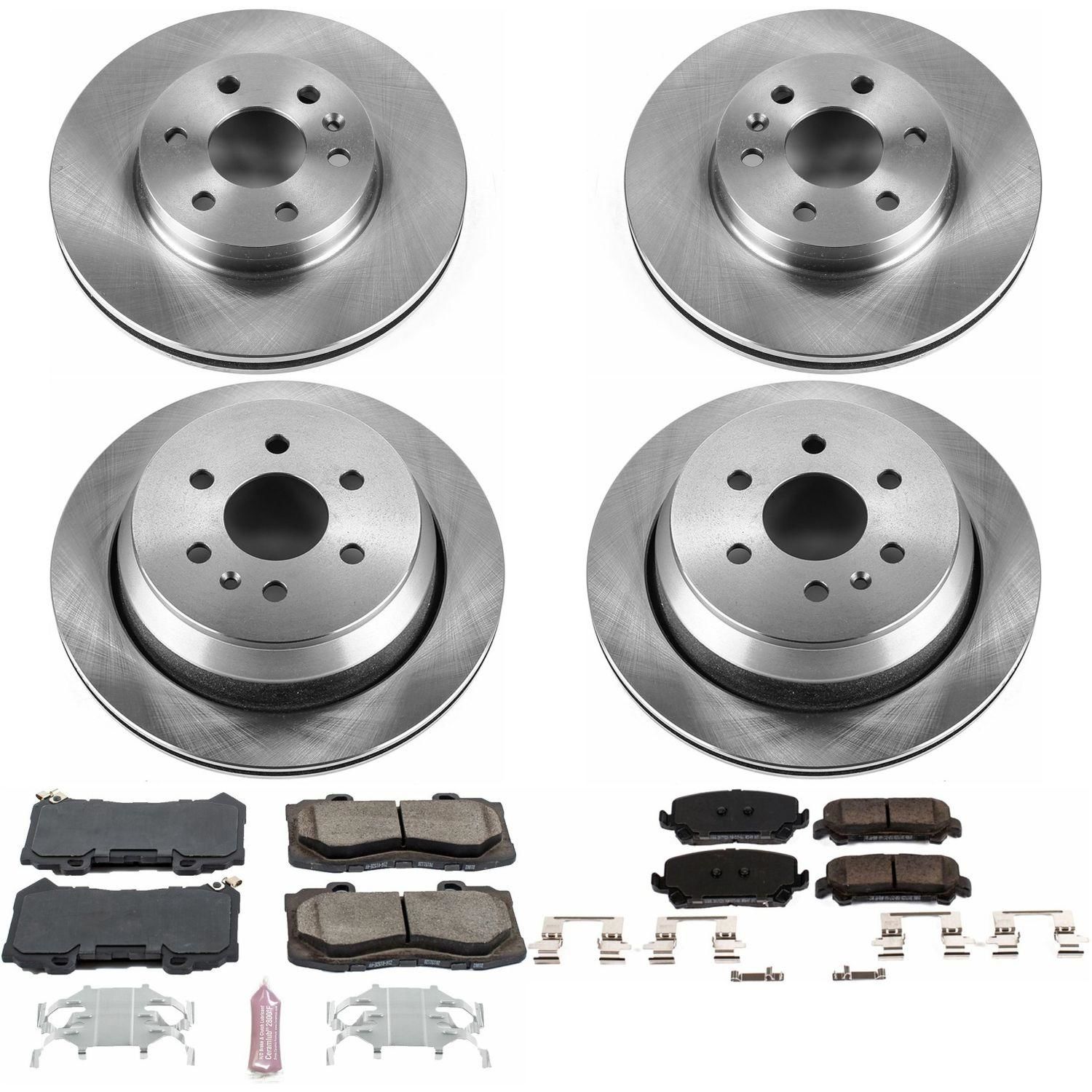 PowerStop Performance Brake Pads Rotors Kit KOE7228