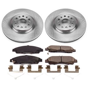 R1 Concepts Bremsen-Set Vorne Für Cadillac XT5 & XT6 – Keramik-Bremsbeläge + Gebohrte & Geschlitzte Rotoren