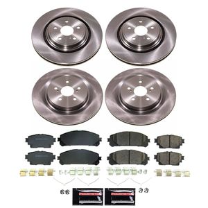 Extreme Shop Front Stainless Steel Brake Disc Rotor & Pad Kit For Suzuki DR350 (1990-1997)