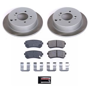 Front Disc Rotors and Ceramic Pads For 2011 - 2015 Hyundai Sonata Kia