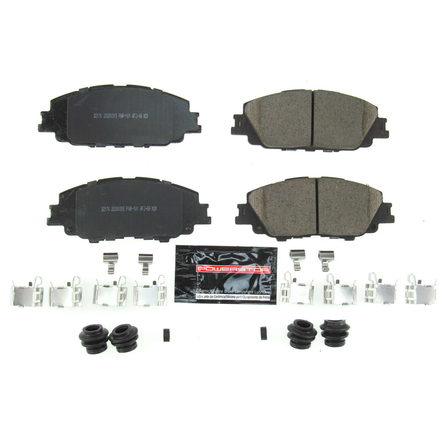 PowerStop Carbon Fiber Ceramic Disc Brake Pad Set Z23-2176
