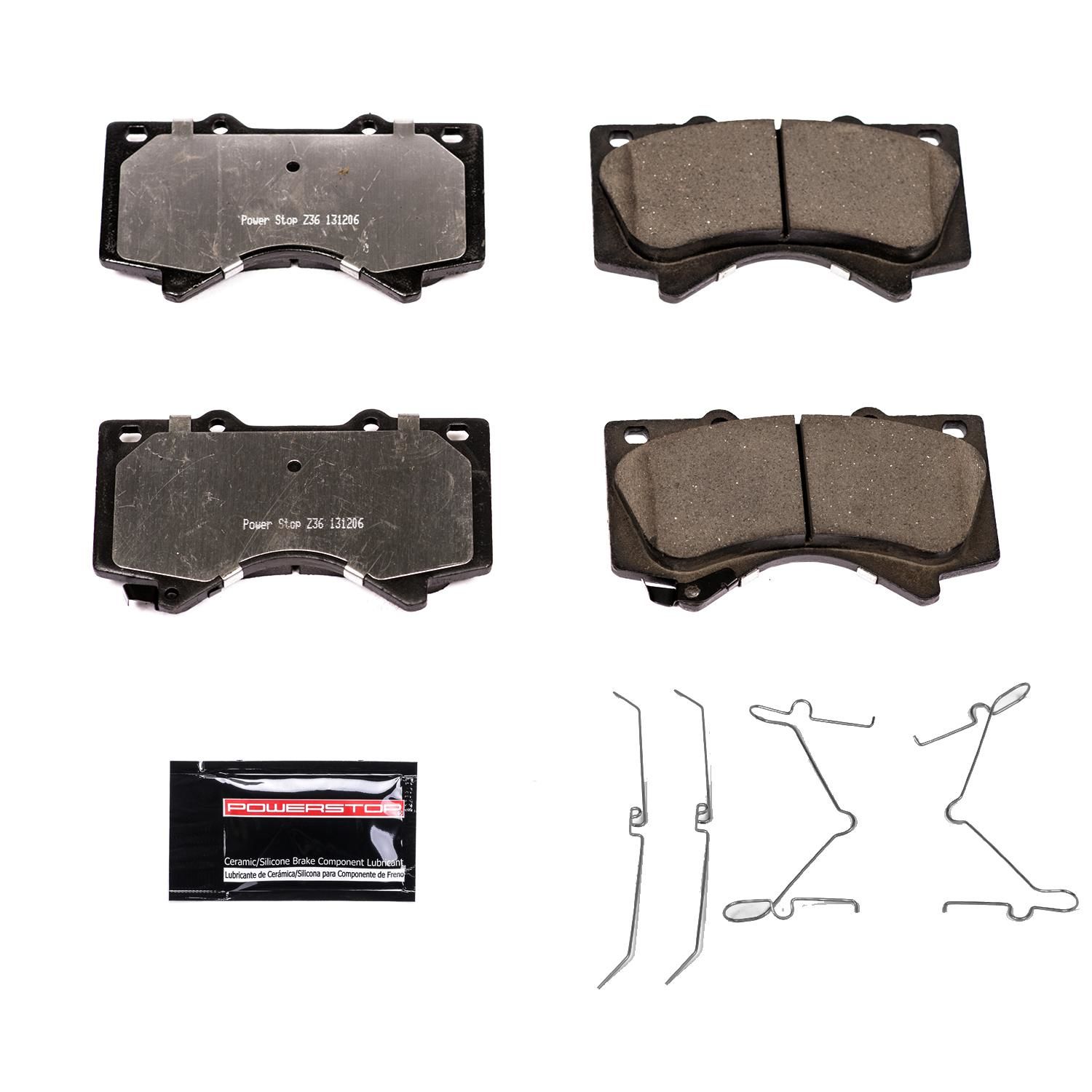 PowerStop Carbon Fiber Ceramic Disc Brake Pad Set Z36-1303