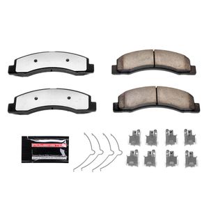 Power Stop Brake Kit For 2012 Ford F-250 F-350 Super Duty 4WD [Application Specific] - Front & Rear Truck & Tow, Carbon Fiber Ceramic