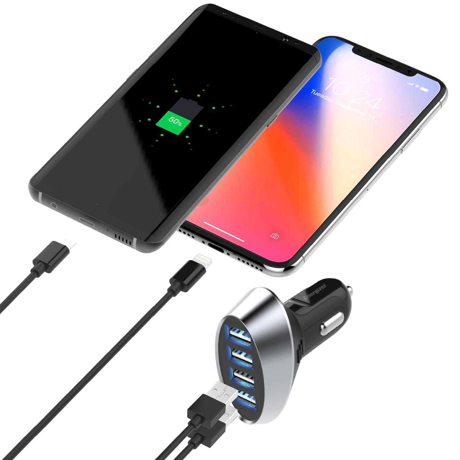 Energizer 4 Port Car Charger