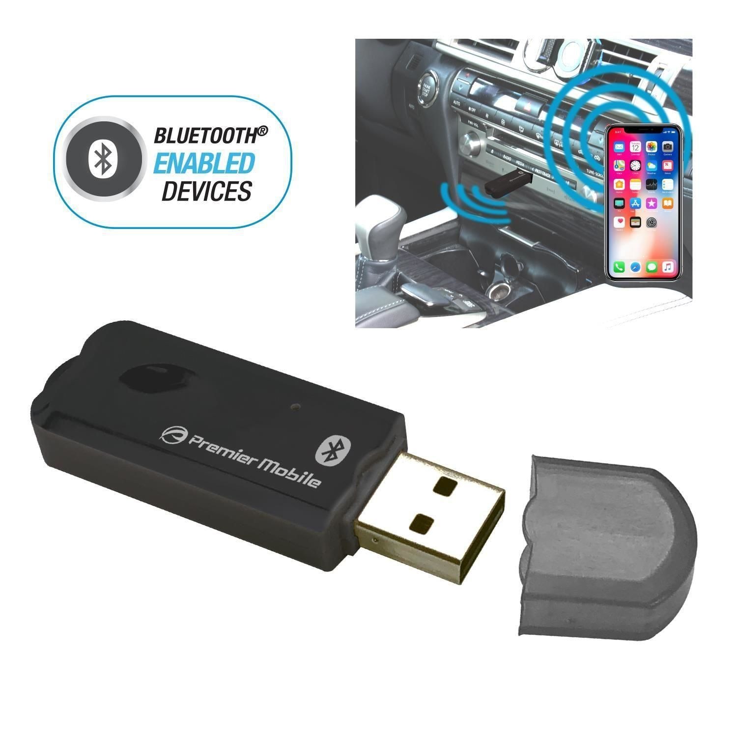 Adaptador Bluetooth Usb Receptor Audio Estereo Bt Auxiliar