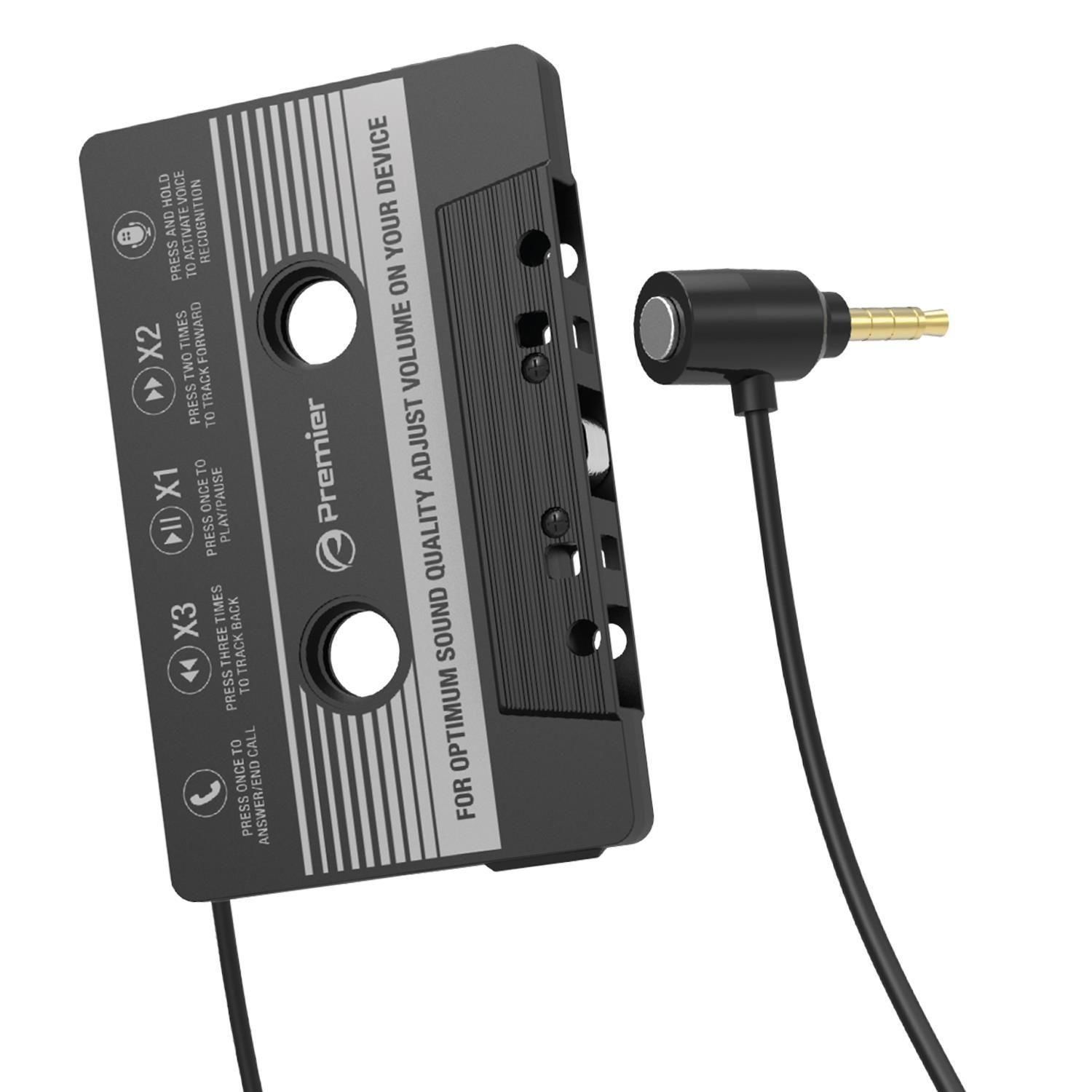 Premier Cassette Adapter with Microphone