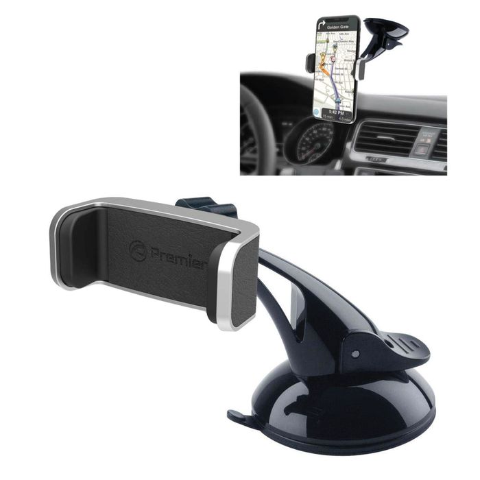 Premier Extendable Arm Roller Grip Phone Holder Mount for Car Windows and  Dashboards 