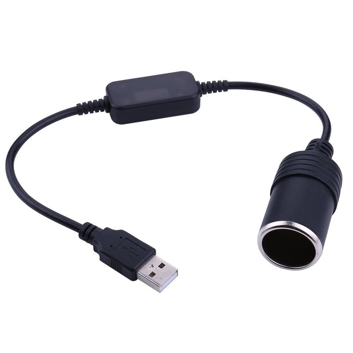 USB C Type C to 12V Car Cigarette Lighter Socket Female Converter