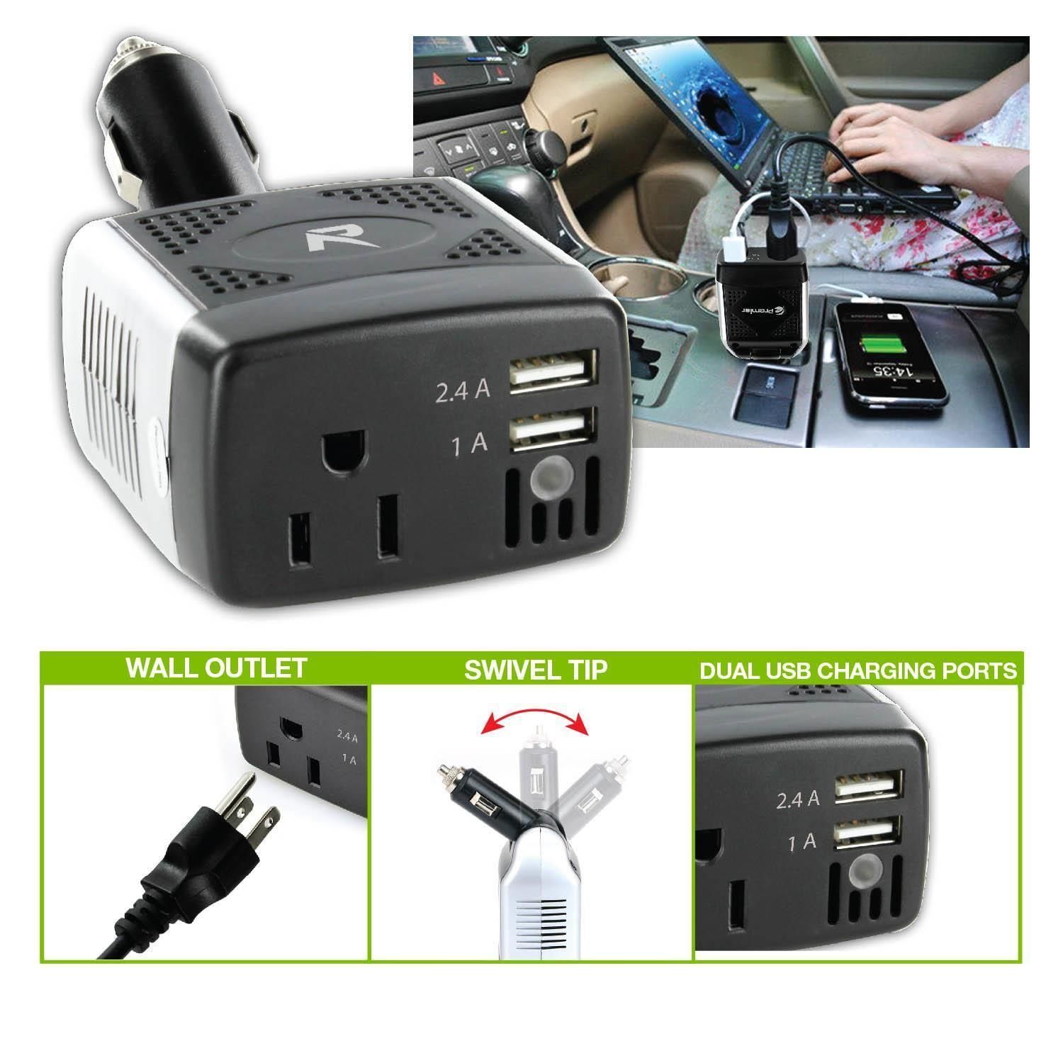 Road Proof 120 Watt Inverter With 2 Usb Charging Ports