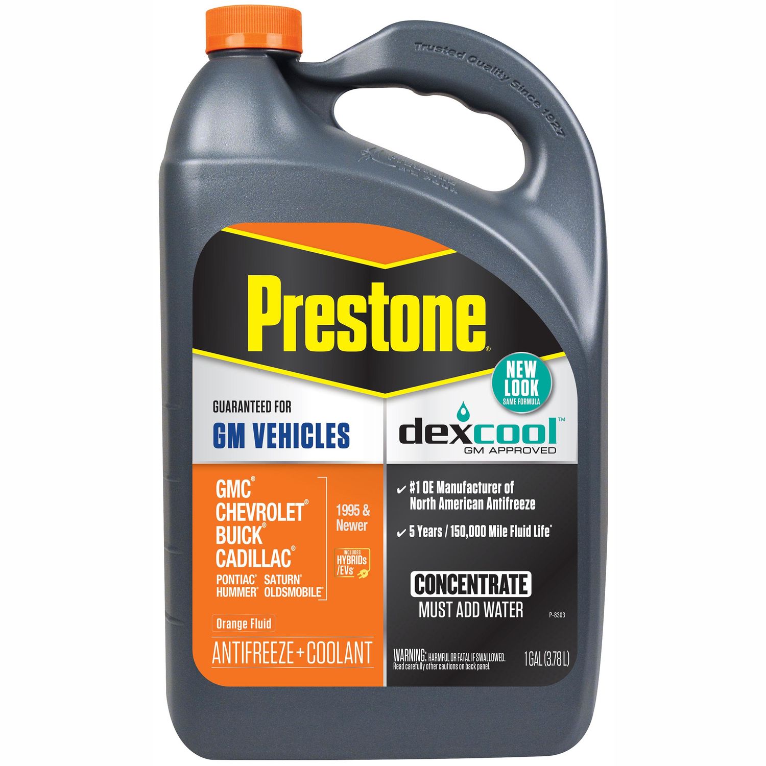 Prestone DexCool Extended Life Concentrate Antifreeze and Coolant 1gal