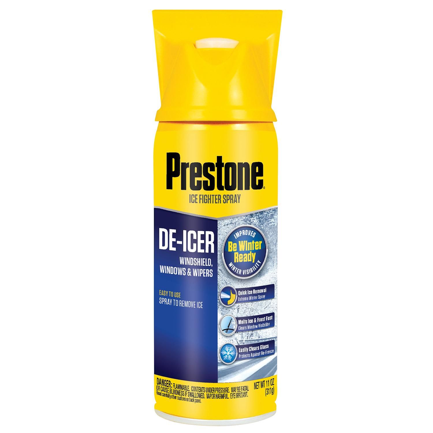 Prestone DeIcer Spray with Scrapper 11oz