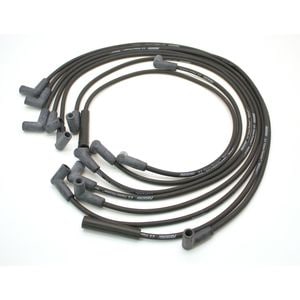Spark Plug Wire Set, Pertronix, 8mm, 45° Ceramic Boot, Black, LS @