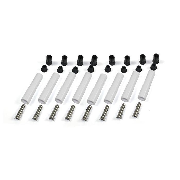 Pertronix White Ceramic Spark Plug Boot Straight 8 Piece