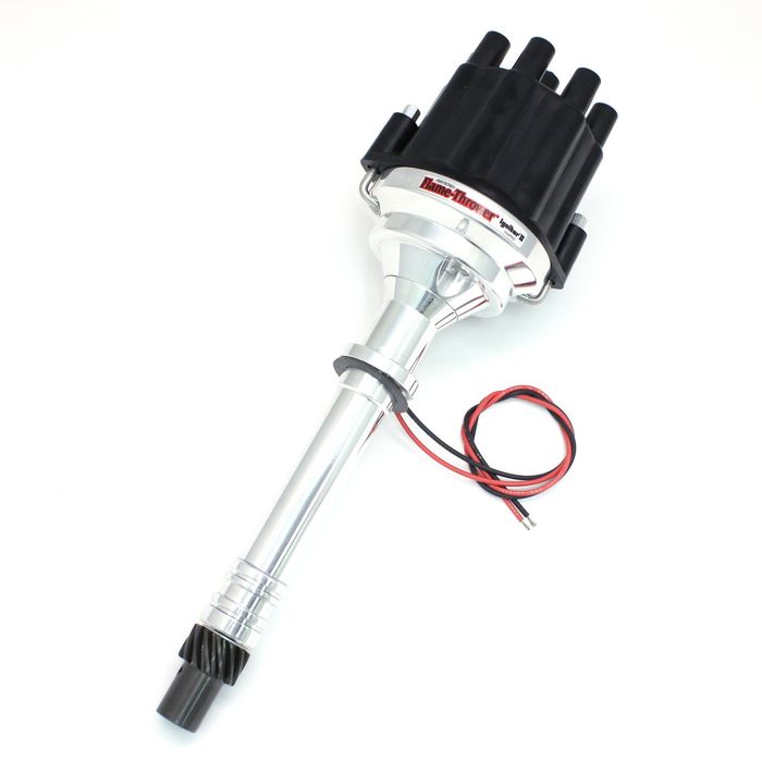 Pertronix Marine Chevy Reverse Rotation Engine Black Cap Distributor Billet