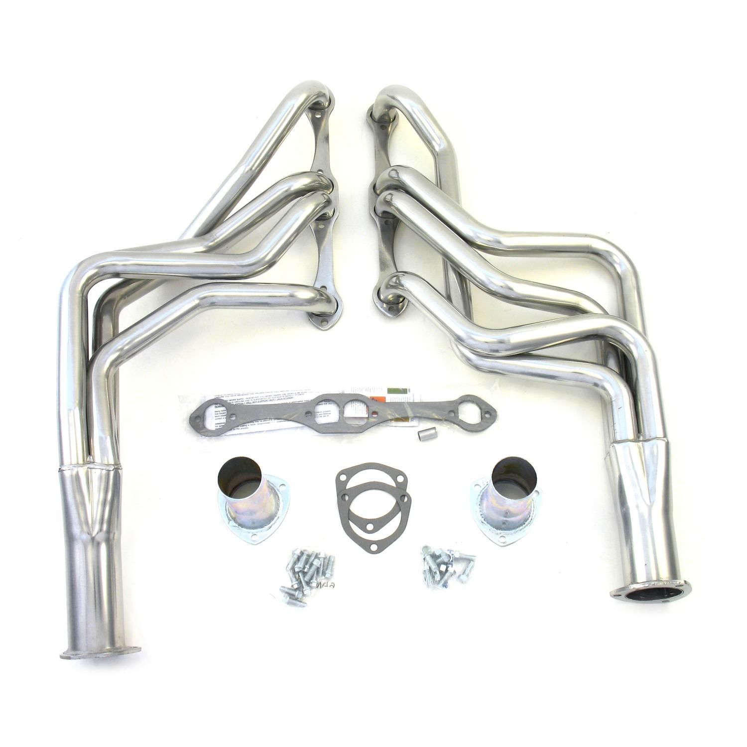 Patriot Exhaust H8086 Universal Straight Rod Header For LS1 Engine - Stainless Steel