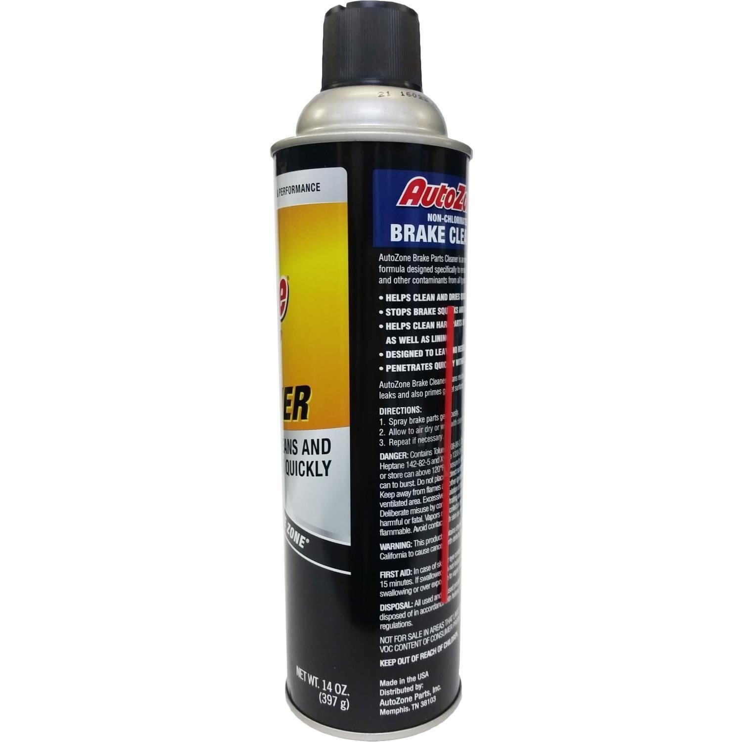 AutoZone Brake Parts Cleaner Aerosol Spray 14oz