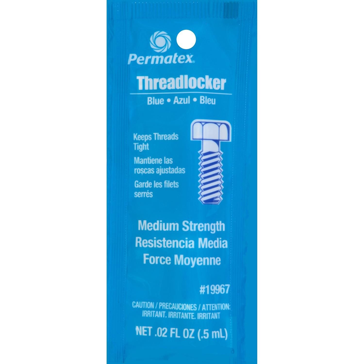 Permatex Blue Single Use Thread Locker 0.5ml