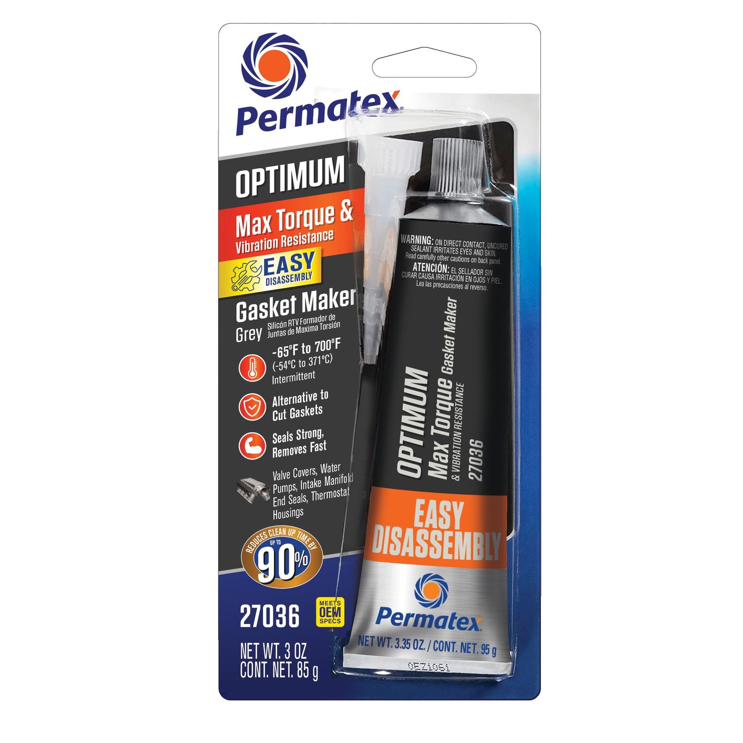 Permatex Ultra Grey Rigid High-Torque RTV Silicone Gasket Maker, 0.5 o –  Barnes Performance Cycles