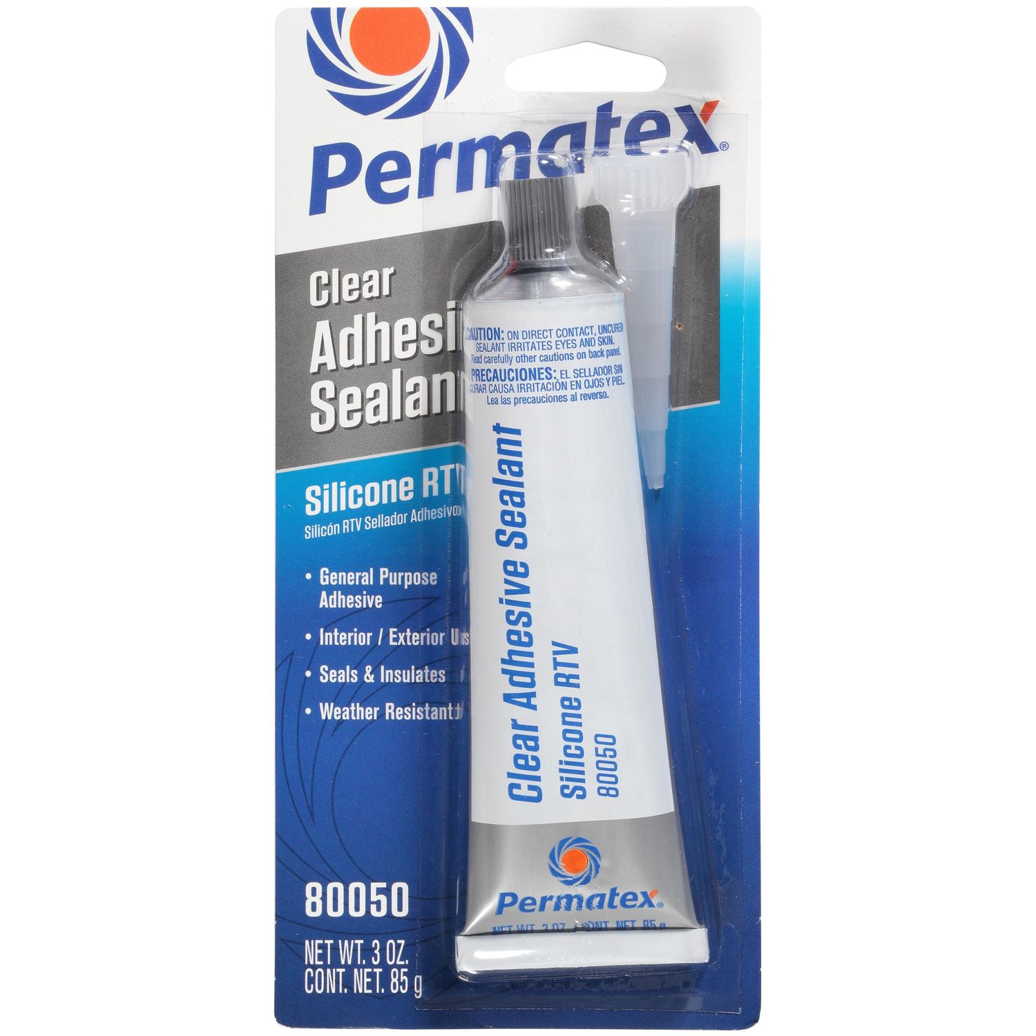 Permatex Clear Rtv Silicone Adhesive 3oz