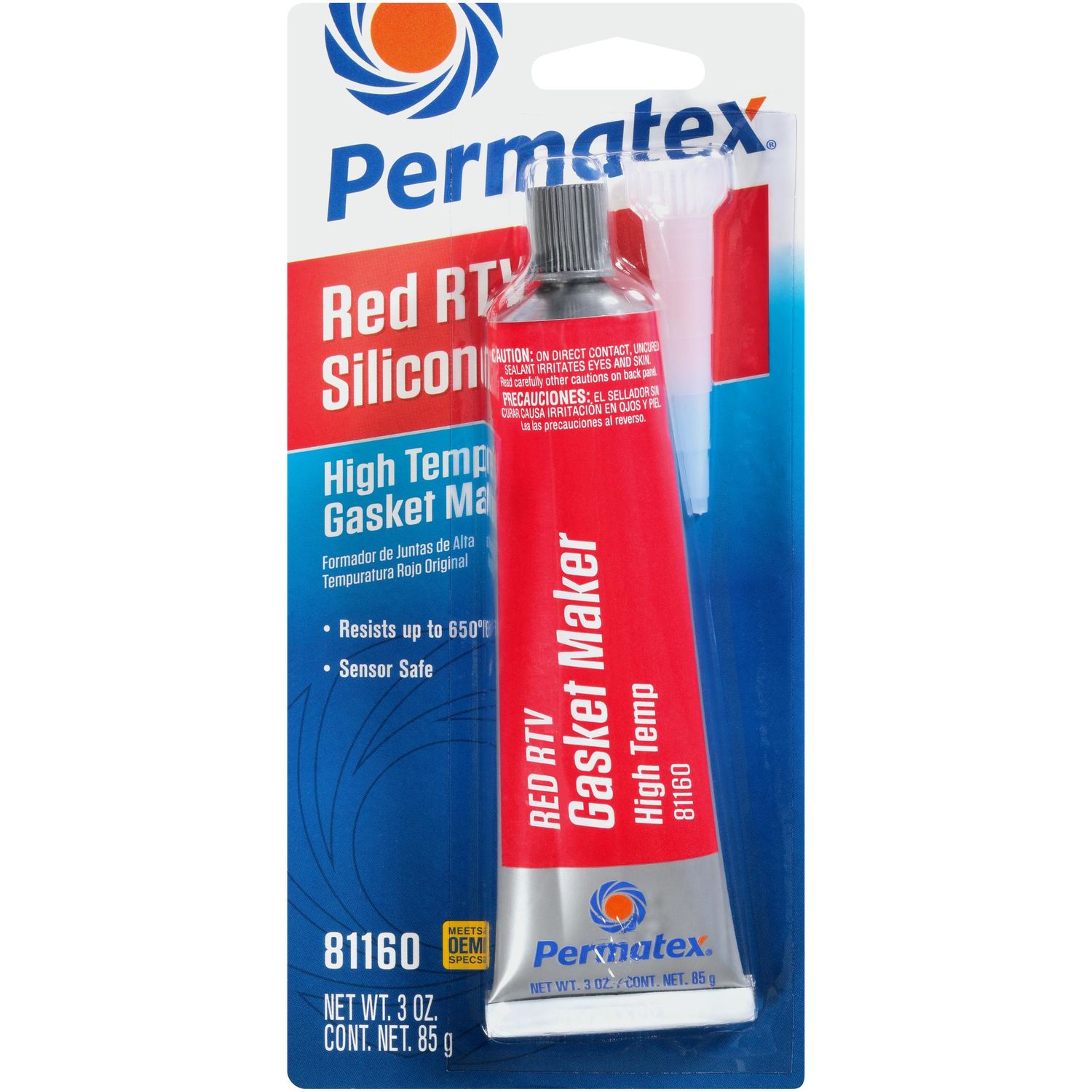 Permatex Red RTV High Temperature Gasket Maker 3 oz