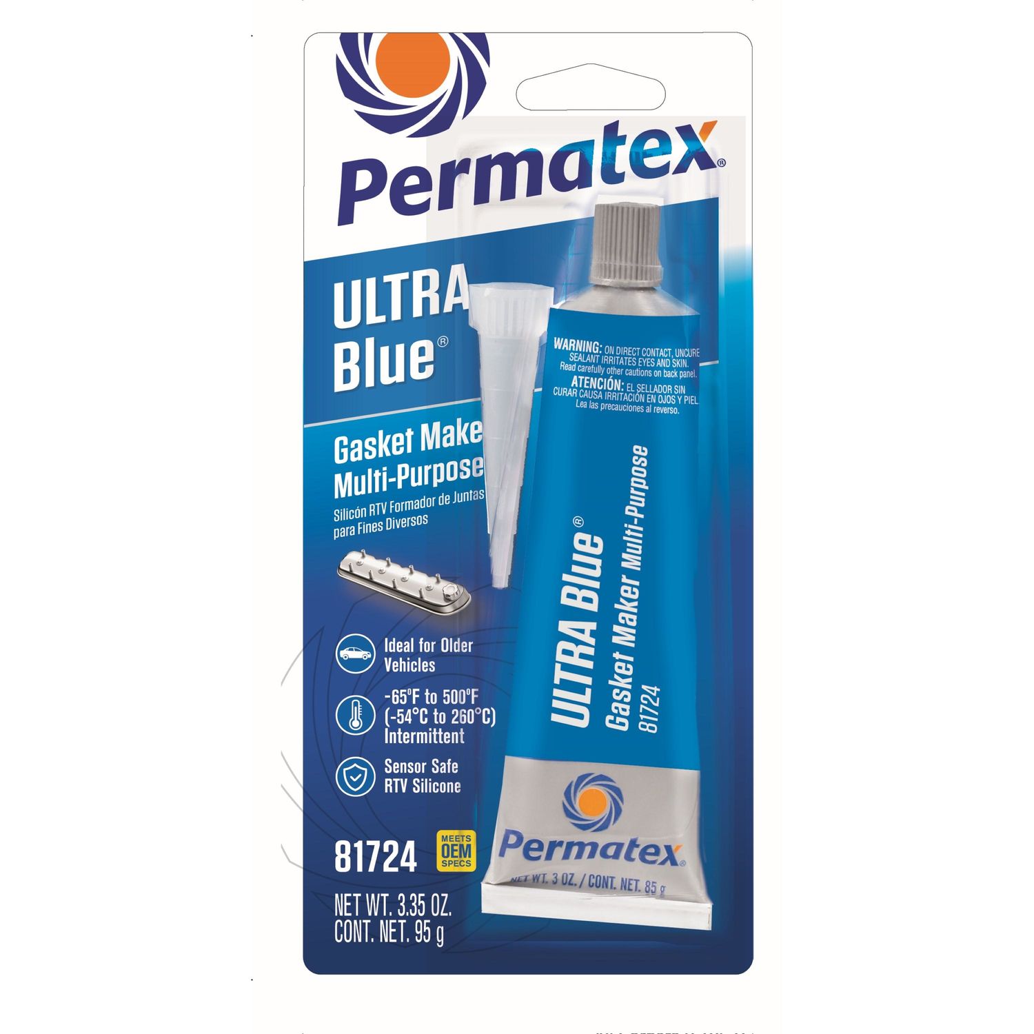 Permatex Ultra Blue RTV Silicone MultiPurpose Gasket Maker 3.3 oz