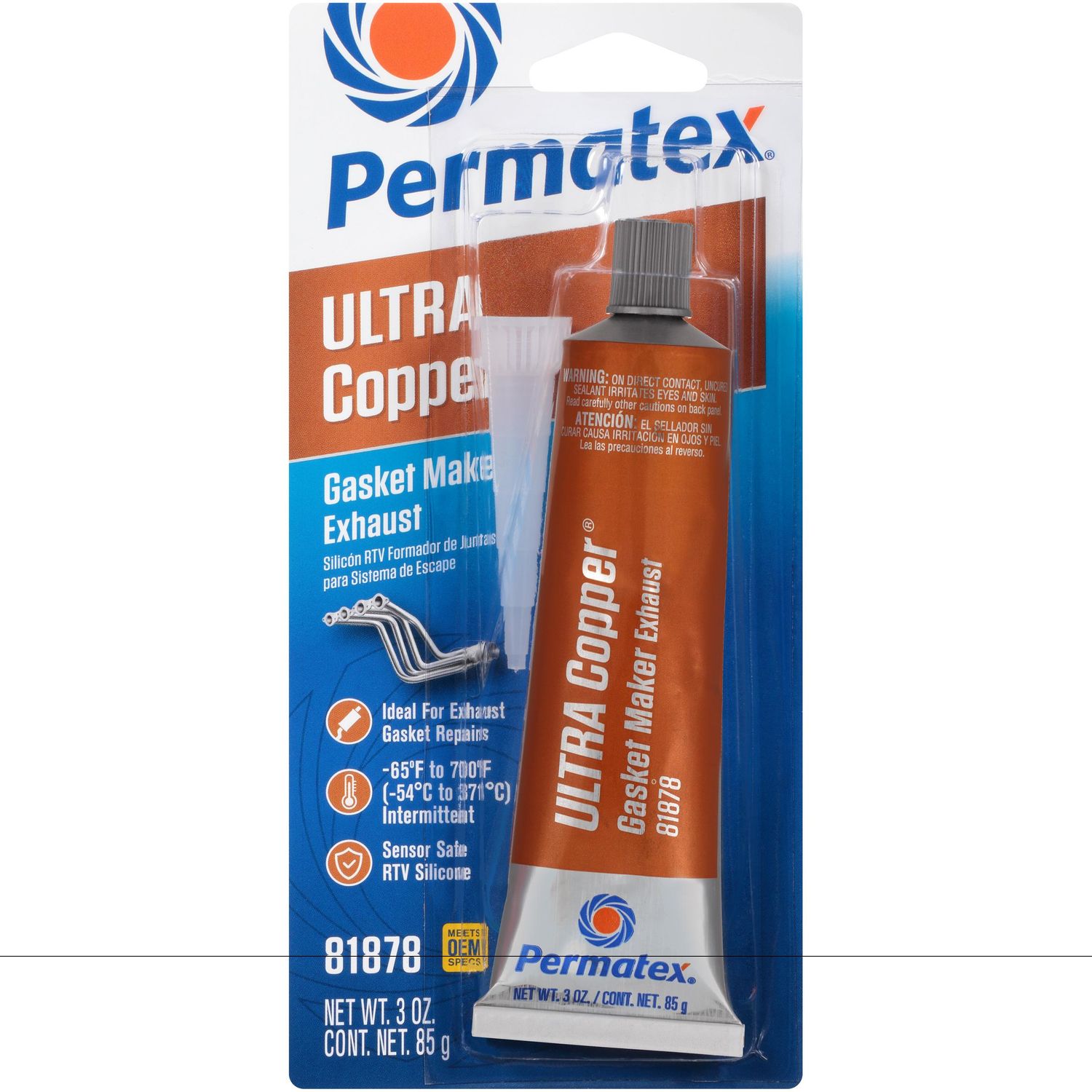 Permatex High-Temperature RTV Silicone Gasket Maker, 3 oz 81422LCT