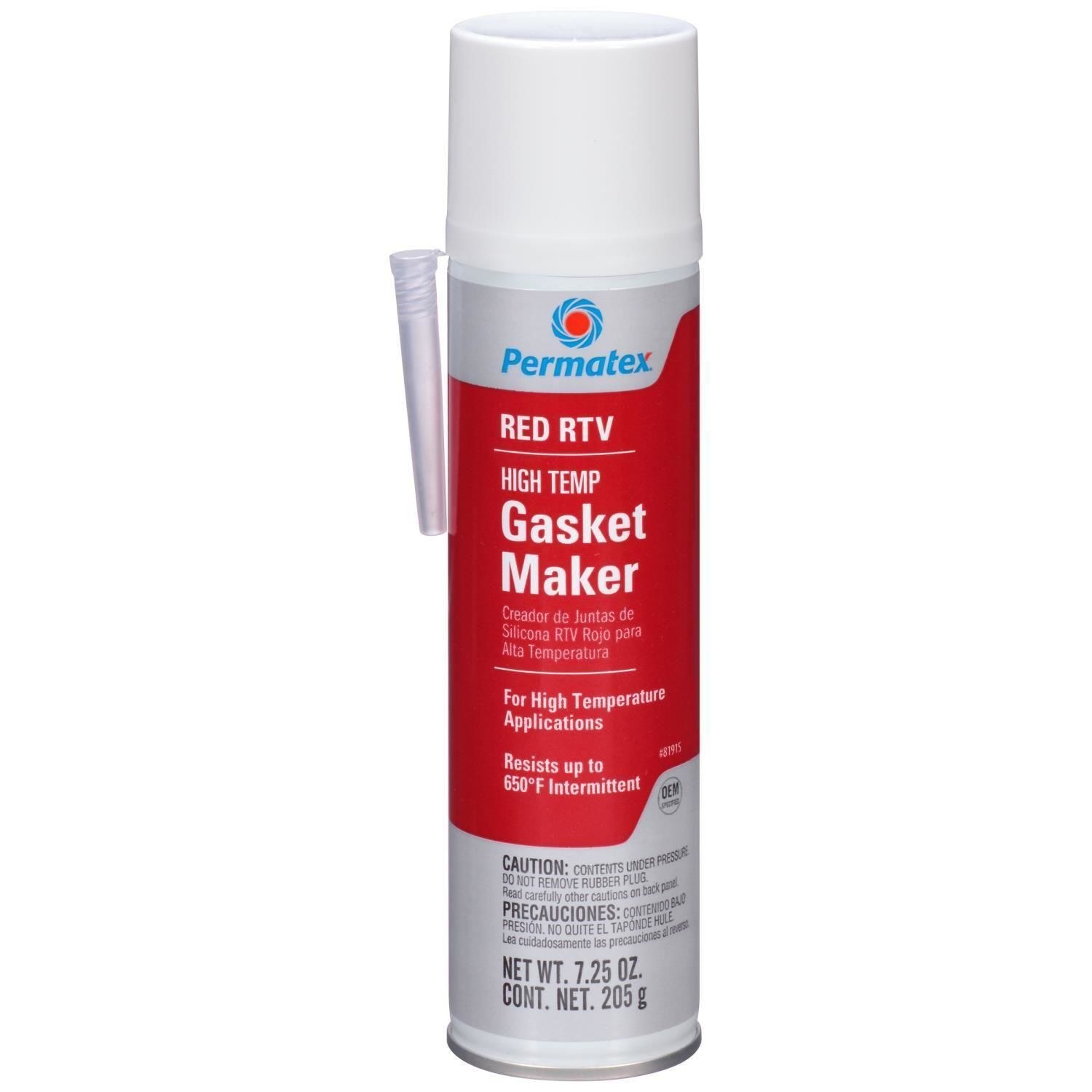 Permatex Red RTV Silicone High Temperature Gasket Maker Oz