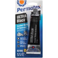 Permatex 81158 Silicone Adhesive Sealant, Black - 3 fl oz tube